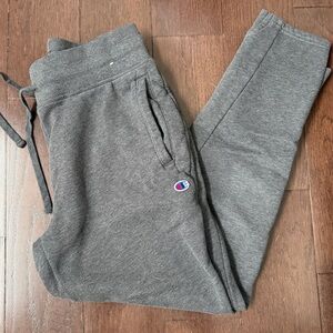 Champion Gray Fleece-Lined Sweatpants